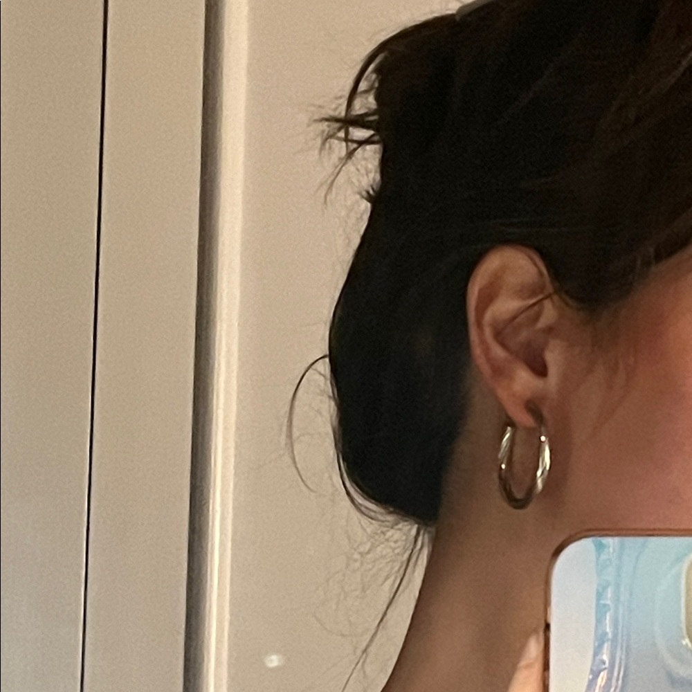 Silver Hoop Earrings